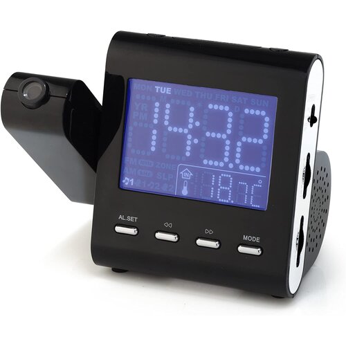 Audiosonic Radio sa satom i projektorom CL-1487, Crni Slike