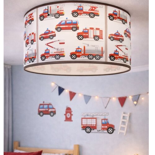  Dečije plafonsko svetlo KIDS ROOM 1xE27/60W/230V &amp;Oslash; 40 cm vatrogasci Slike