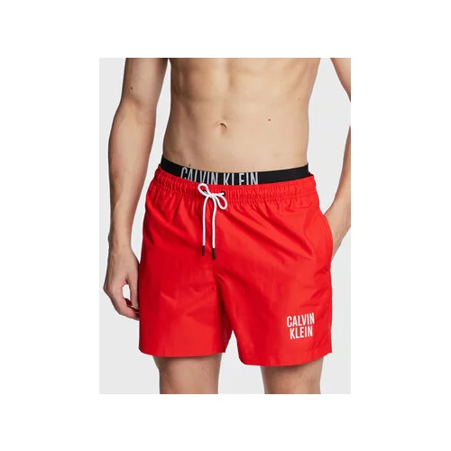 Calvin Klein Swimwear Kopalne hlače KM0KM00798 Rdeča Regular Fit