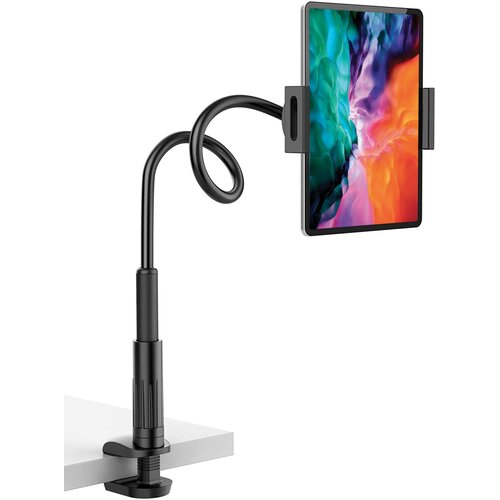 Cadorabo Fleksibilno držalo za tablični računalnik za mobilne telefone v črni barvi za doma, (20622084) Slike