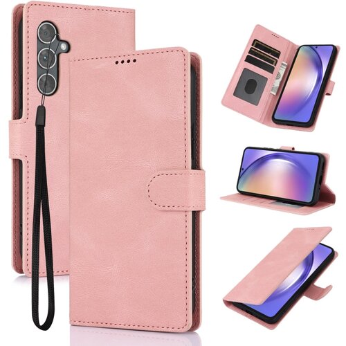 SUNSKY Eleganten ovitek etui iz umetnega usnja za Samsung A56 5G, Pink Cene
