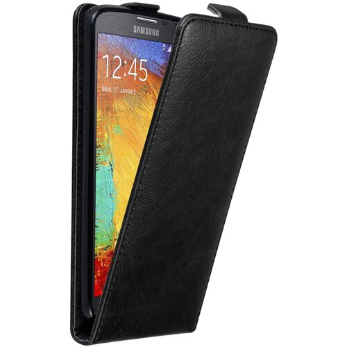 Cadorabo Ohi&scaron;je, združljivo z Samsung Galaxy NOTE 3 NEO v nočna črna - Za&scaron;čitni ovitek v obliki flipa z magnetnim zapiranjem, (20565131) Cene
