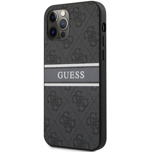 Guess Ohi&scaron;je za Apple iPhone 12 Pro Max Stripe, Siva, (21683200) Cene