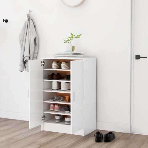 vidaXL Ormarić za cipele bijeli 60 x 35 x 92 cm od iverice Cijene