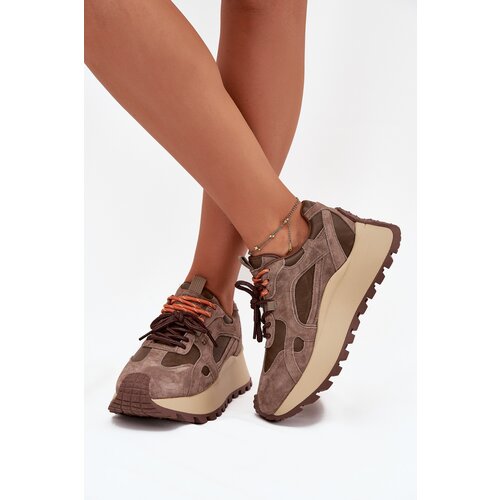 Big Star Leather Platform Sneakers Women's Cijene