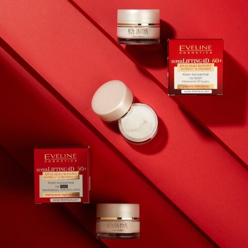 Eveline Cosmetics Super Lifting 4D dnevna lifting krema proti gubam 60+ 50 ml Slike