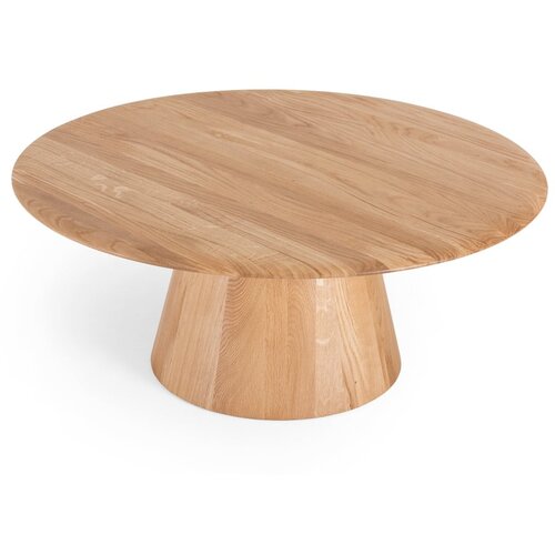 Gazzda Okrugao stolić za kavu od punog hrasta u prirodnoj boji ø 80 cm Mushroom – Cijene