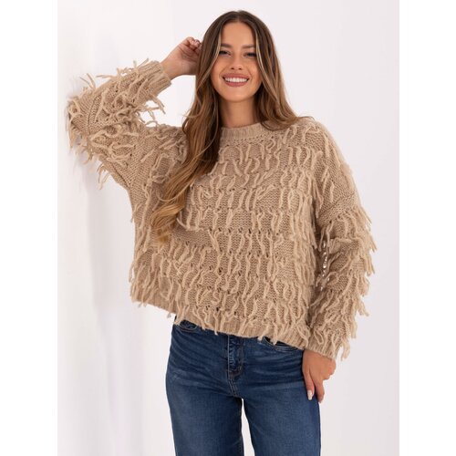 RUE PARIS Sweater-MI-SW-2008.86-beige Slike