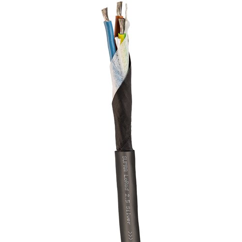 AUDIO ELECTRONIC SUPRA LORAD 2,5 SPC 1 Meter Netzkabel Silver Plated Slike