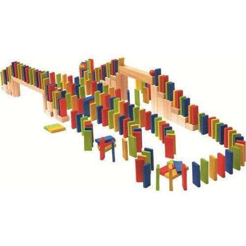 Woody domino kocke - više boja 200 komada 90653 Slike