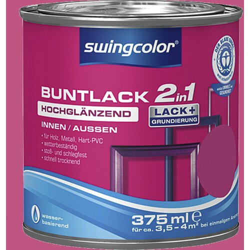 SWINGCOLOR Visokosijoči barvani lak 2 v 1 (barva: roza; 375 ml) Cene