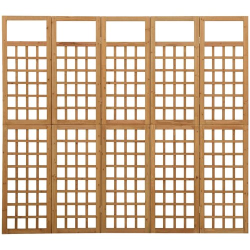 Maison Chic 5-delni Paravan - Sobne pregrade/mreža iz lesa jelke 201,5x180 cm, (22111921) Cene