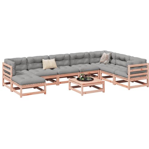 vidaXL 9-dijelni set vrtnih sofa od masivne duglazije i jelovine Cijene