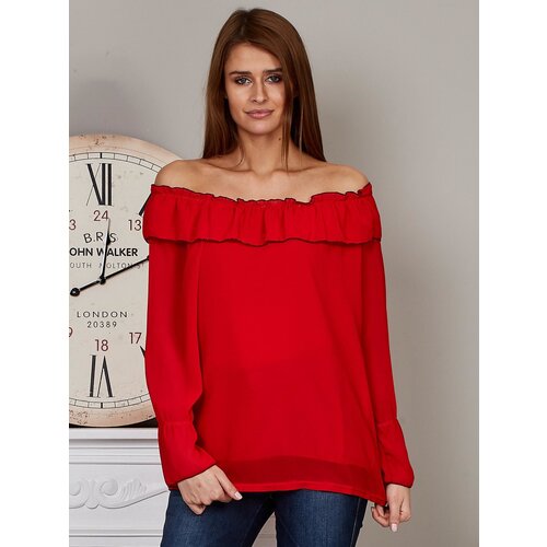 Italy Moda Blouse-MI-BZ-17322.17-red Slike
