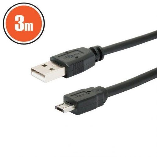 Delight usb - micro usb kabel 3m Slike