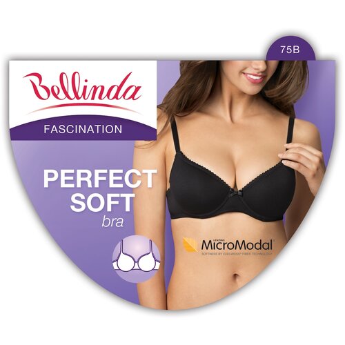 Bellinda PERFECT SOFT BRA - Reinforced soft bra - black Cene