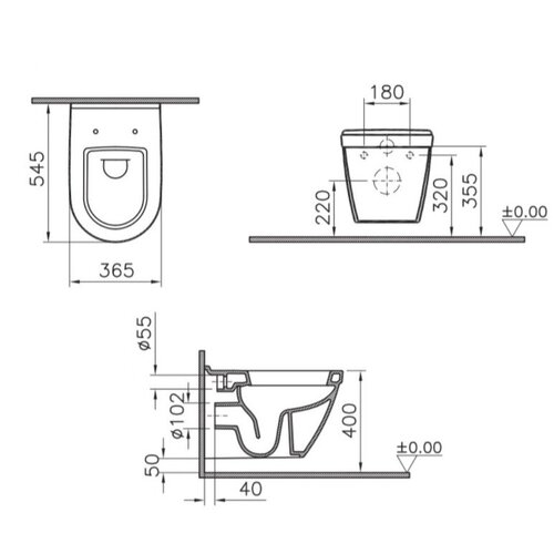 Vitra 5618-003-0075 S50 viseča WC &amp;scaron;koljka Slike