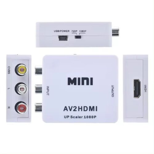 Gembird Video i audio konverter A-AV u HDMI Mini, Beli Slike