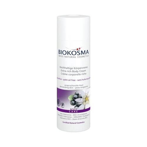 BIOKOSMA bogata krema za tijelo - runoilst i aronija Slike