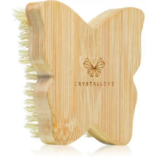 Crystallove Bamboo Butterfly Agave Body Brush četkica za masažu za tijelo 1 kom