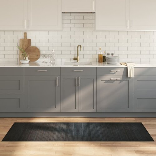 vidaXL Tepih pravokutni sivi 70 x 200 cm od bambusa Cijene