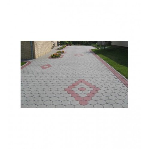 BOSSIN Betonski opločnik šesterokut 6cm Crvena Cene