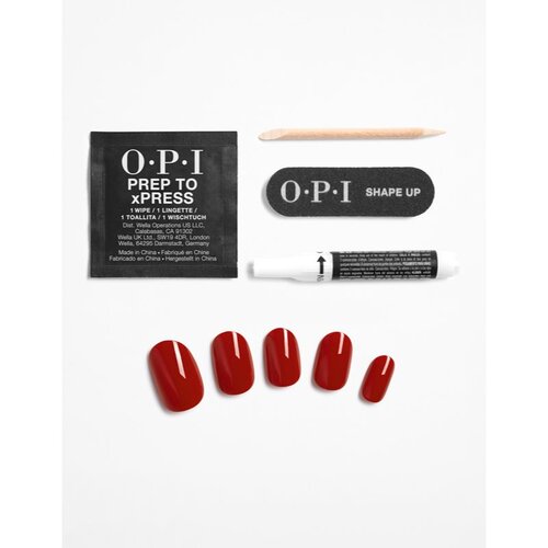 OPI xPRESS/ON umetni nohti Big Apple Red 30 kos Slike
