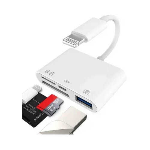 Kettz lightning čitač kartica 4u1 1*USB3.0+1*SD+1*TF+1*TIP c Slike