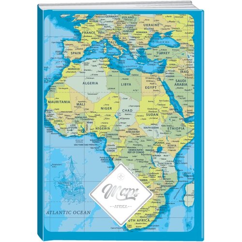 Play premium, sveska, 96 lista, Maps - odaberite motiv A4 Karo Afrika Slike