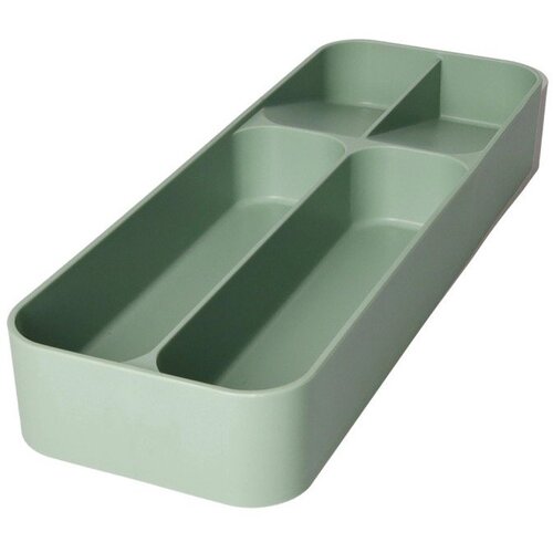 Brandani Kadulja zeleni plastičan organizator pribora 13,5 x 39 cm – Cene