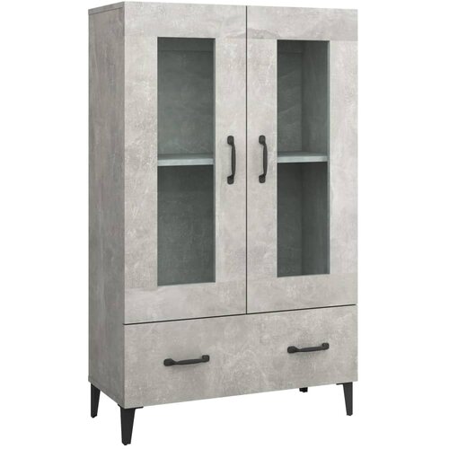 Maison Chic Komoda - Predalnik betonsko siva 70x31x115 cm konstruiran les, (21718222) Slike
