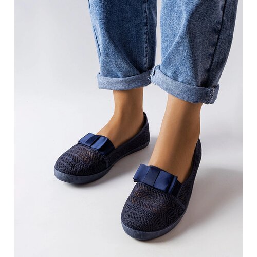 Gemre Navy blue perforated sneakers Zorda Cijene
