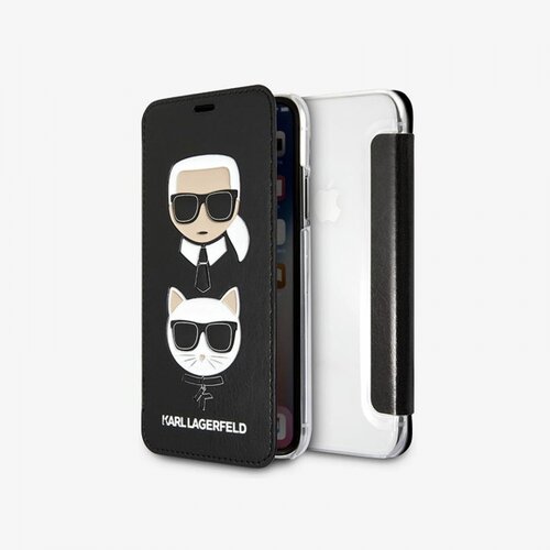 Karl Lagerfeld ovitek KLFLBKI8KICKC za iphone 8 / 8 / se 2 (2020) knjiga črna - karl and choupette Slike