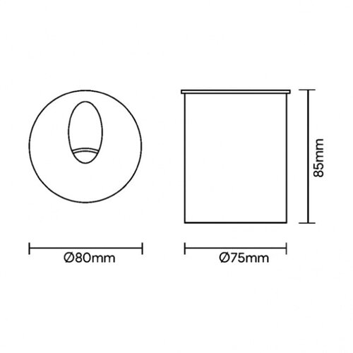 Bb Link led svetiljka L2830-13 zidna 3W 3000K 15&amp;deg; bela Slike