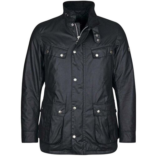 Barbour Tourer Duke Waxed Jacket Black Crna Slike