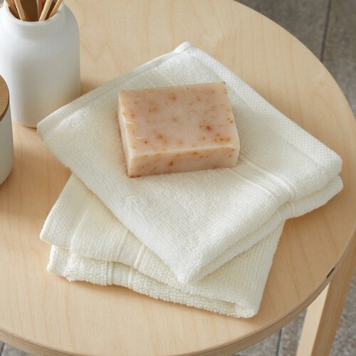 Catherine Lansfield Krem pamučni ručnici u setu 2 kom od frotira 30x30 cm Zero Twist &amp;ndash; Slike