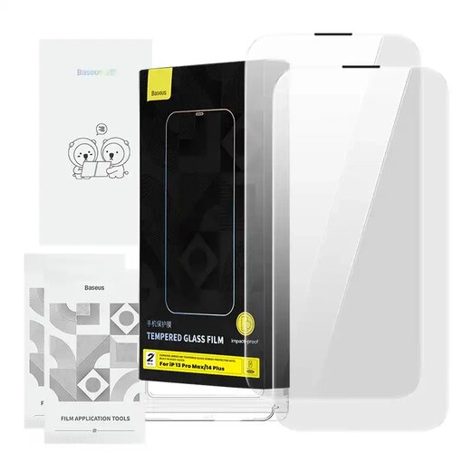 Baseus KALJENO STEKLO ZA IPHONE 13 PRO MAX 14 PLUS FILTER Z CORNING ZA&amp;Scaron;ČITO, (5000344424) Slike