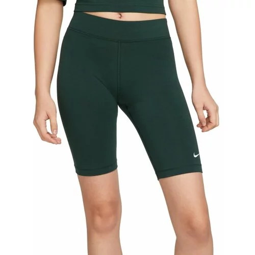 Nike NSW ESSNTL MR BIKER SHORT Ženske kratke hlače, tamno zelena, veličina