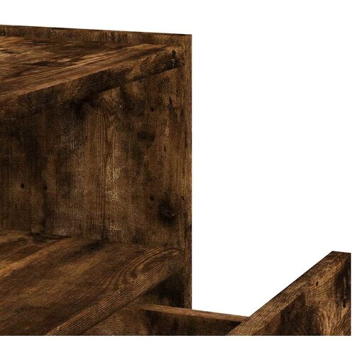  Zidni noćni ormarići 2 kom boja dimljenog hrasta 45x30x35 cm Slike