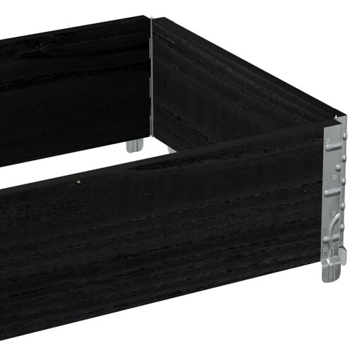  Okvir za palete crni 100 x 50 cm od masivne borovine Slike