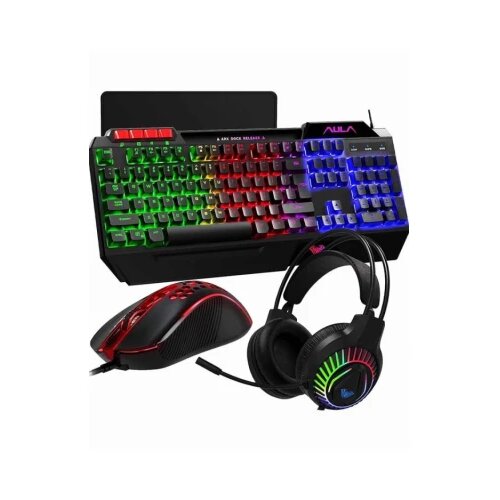  Tast+Mis+SLusalice+Podloga USB AULA T650 4u1 Cene