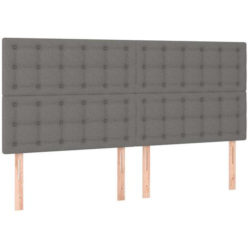  Okvir kreveta s oprugama i madrac svjetlosivi 180x200cm tkanina Slike