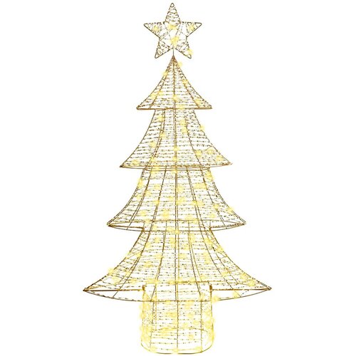  Božićno drvce s 160 LED svjetlima Topla bijela 151 cm PET Slike