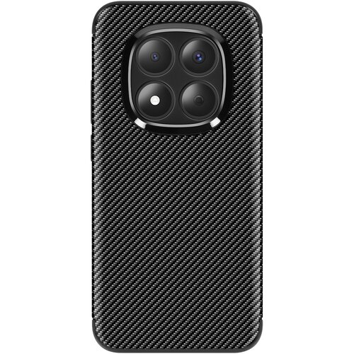 AVIZAR Ovitek za Redmi Note 15 Pro 5G iz silikona z učinkom karbona, nedrseč, Črna, (5000190347) Cene