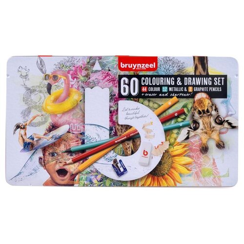  Set olovaka u boji Bruynzeel 60 kom (olovke u boji za crtanje) KORIŠTENO Cijene