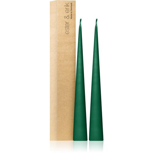 ester & erik cone candles marble green (no. 58) sveča 2x37 cm Cene