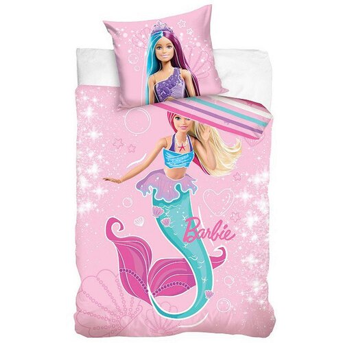 Barbie OTROŠKA POSTELJNINA 135/200 cm tkanina pink Cene