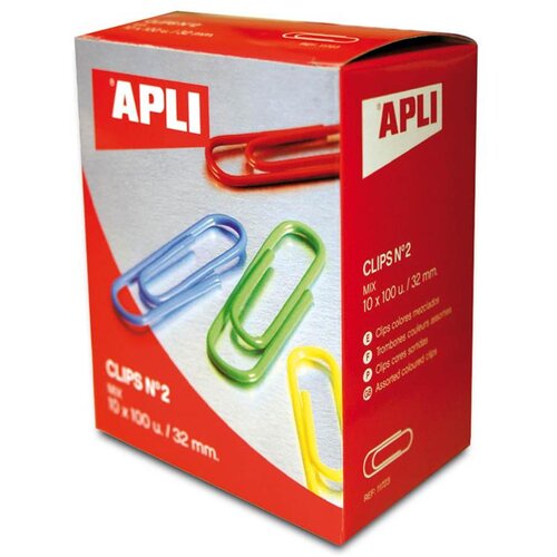 Apli Papirne sponke, barvne &scaron;t. 2 vel. 32 mm, (20375604) Cene