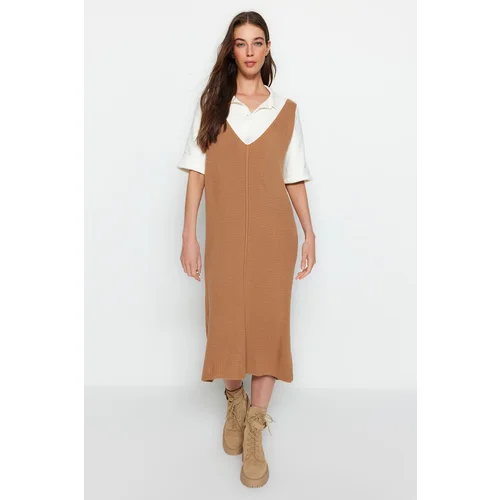 Trendyol Dress - Beige - Shift