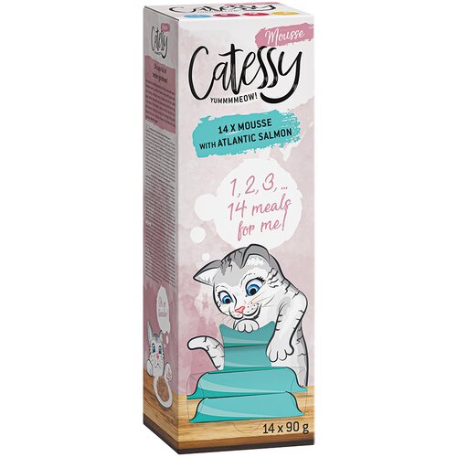 Catessy Ekonomično pakiranje mousse u zdjelici 56 x 90 g - Atlantski losos Cijene